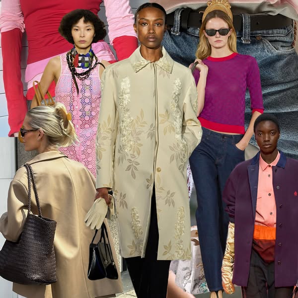 This ad features a grid of different fashion models wearing different garments. The montage creates an exciting collecti