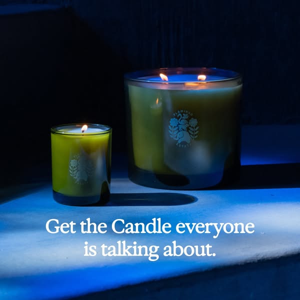 This ad features two Flamingo brand candles of different sizes. The ad aims to generate interest by highlighting the can