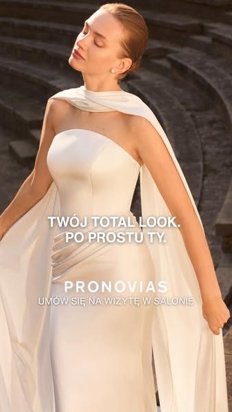 This ad features a woman wearing a Pronovias wedding dress. The text overlay invites viewers to book an appointment.