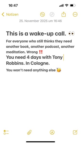 Tony Robbins ad