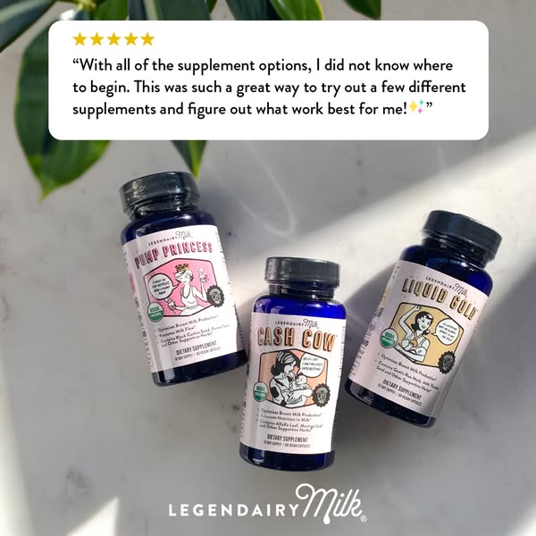 This image ad features a positive customer review of Legendairy Milk supplements, highlighting their effectiveness in he