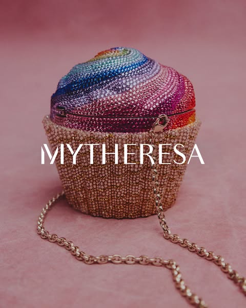 This ad showcases a handbag designed to look like a cupcake. It appeals to consumers looking for luxury items, particula