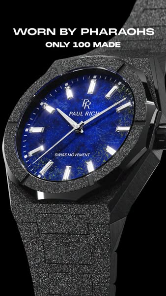 This ad showcases a Paul Rich watch, emphasizing its unique design and limited availability with the tagline "WORN 