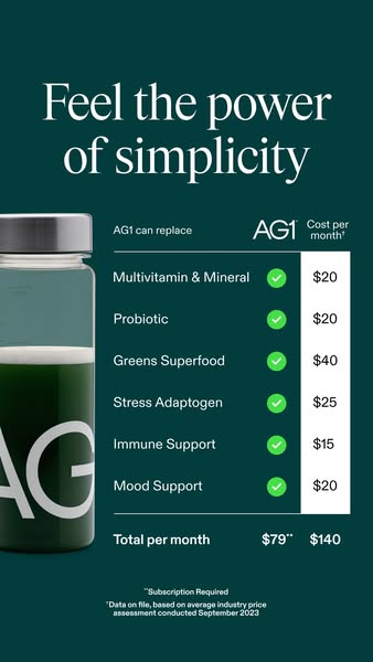 AG1 by Athletic Greens ad