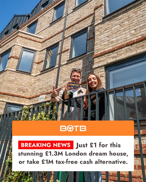 An advertisement for BOTB (Best of the Best) that offers viewers the chance to win a £1.3M London dream house for just £