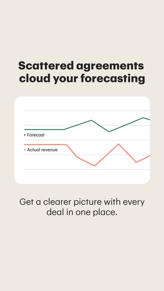This ad highlights the challenges of scattered agreements affecting forecasting accuracy, and presents a solution with a