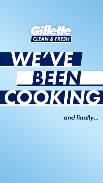 This ad is an announcement for a new product from Gillette Clean & Fresh, suggesting anticipation and innovation.