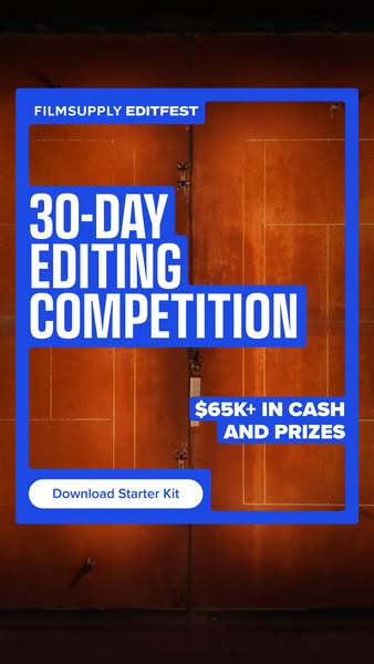The ad is for Film Supply's editing competition. The grand prize is $65k in cash and prizes.