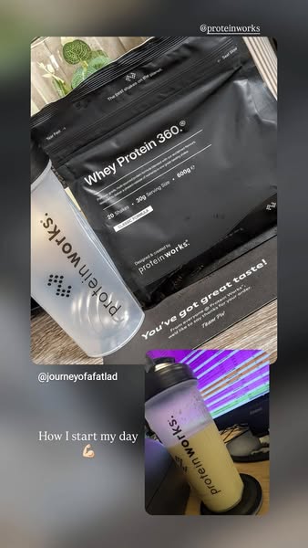 This ad features a Protein Works product alongside the username of the person who created the ad. The implication is tha