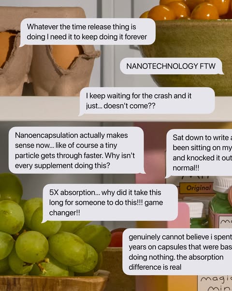 The ad is a screenshot of texts that give the brand social proof.