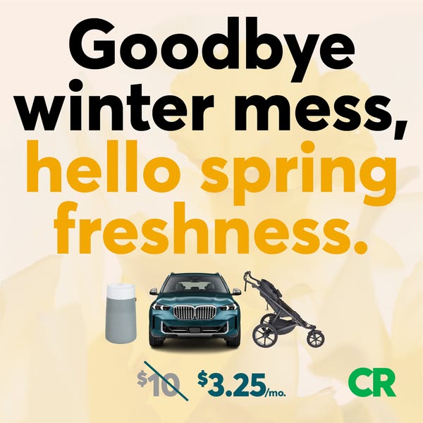 This image ad by CR promotes a product or service that helps customers transition from the messiness of winter to the fr