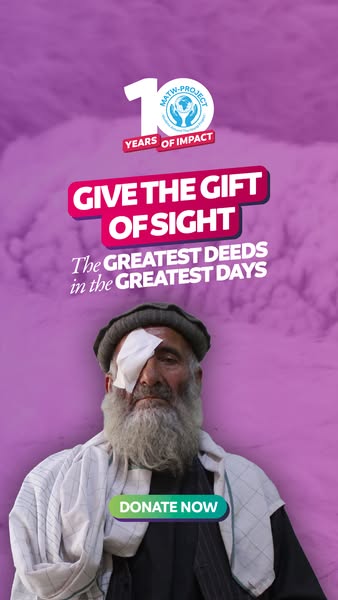 This vertical image ad by MATW-Project appeals to viewers' sense of compassion by highlighting the issue of blindnes