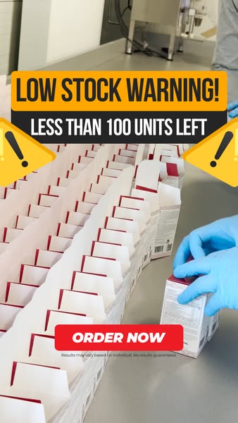 This image ad warns of low stock and encourages immediate purchase.