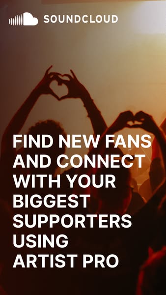 This image ad promotes SoundCloud's Artist Pro feature, encouraging artists to connect with their fans and find new 
