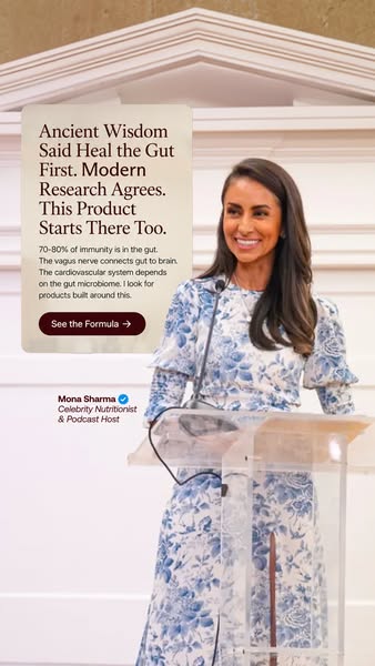 Mona Sharma Health and Wellness ad