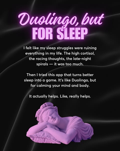 The ad highlights the sleep struggles that the audience may be experiencing, then introduces a product that helps resolv