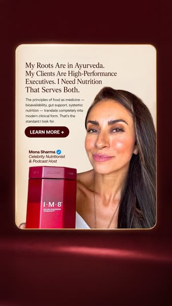 Mona Sharma Health and Wellness ad