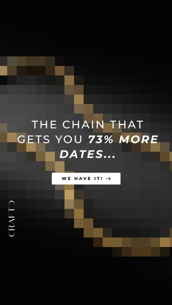 This ad by CRAFTD makes the claim that wearing their necklace will increase the number of dates you get by 73%.