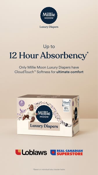 Millie Moon Luxury Diapers ad