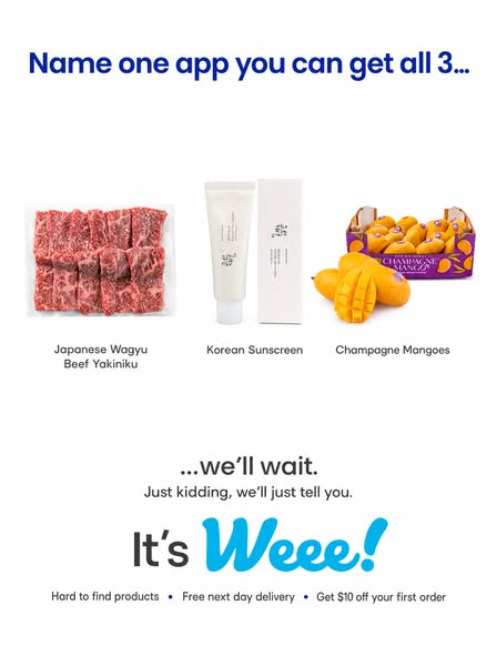 Weee Asian Supermarket ad