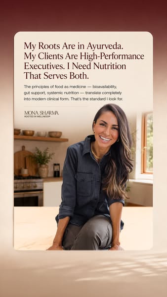 Mona Sharma Health and Wellness ad