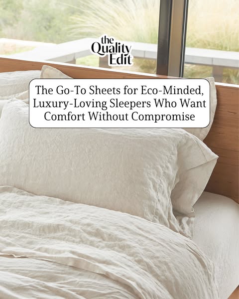 This ad showcases the brand of The Quality Edit promoting sheets. The advertisement emphasizes the sheets as the 'Go