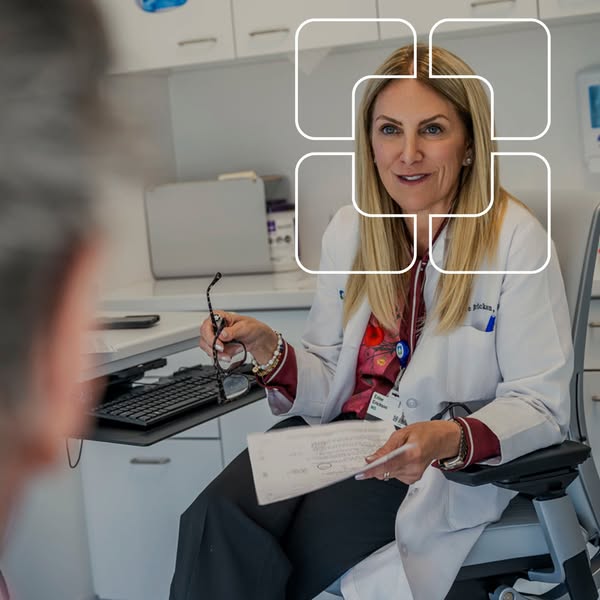 This ad features a medical professional who is speaking to someone off-camera in a brightly lit office. The ad presents 