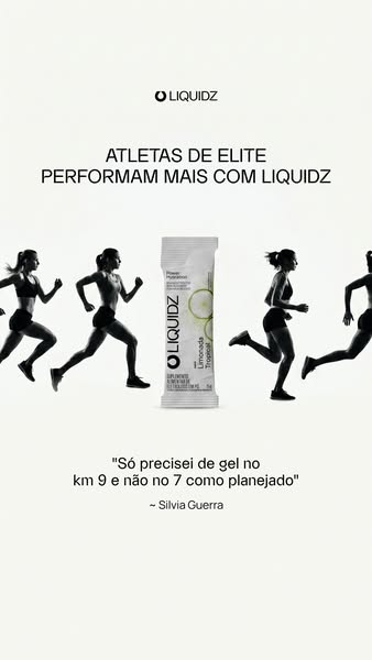 This ad features a power hydration gel from Liquidz. The ad highlights that Liquidz helps elite athletes perform better 