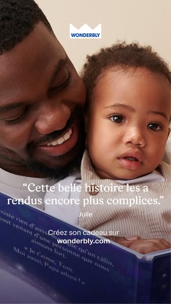 This ad for Wonderbly features a testimonial from a customer about how reading Wonderbly books has brought the reader an