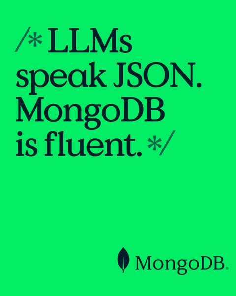 This ad is for MongoDB, a database platform. The ad uses a coding metaphor to communicate that MongoDB is compatible wit