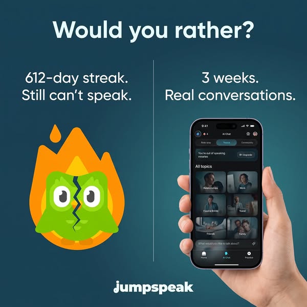 Jumpspeak ad
