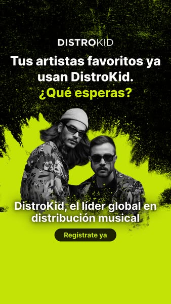 This ad for DistroKid features two musicians and promotes the platform as the leading global distributor of music. It en