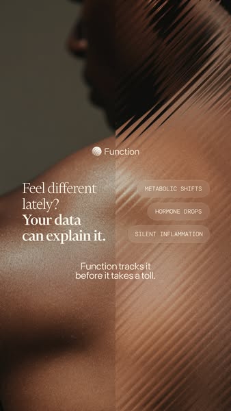This ad identifies that the user is feeling different lately and that Function can explain it. The ad shows that Functio