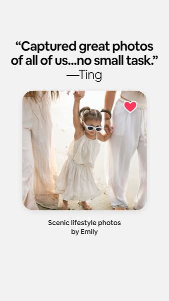 This ad is a customer testimonial that features a lifestyle image of a family photo. The photo is paired with a customer