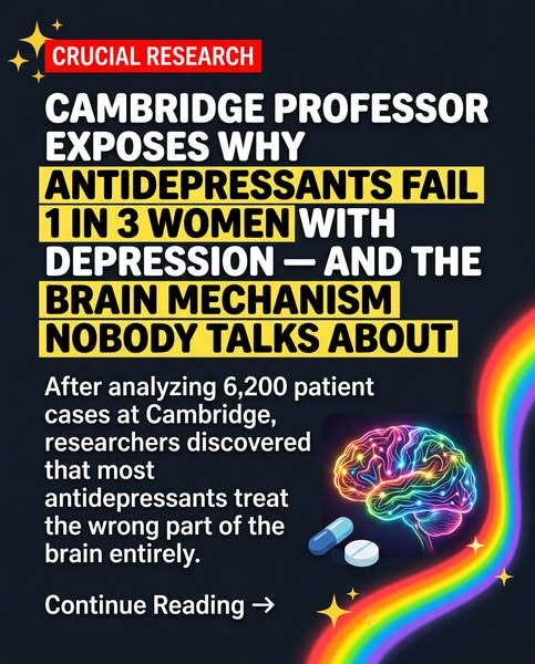 This ad presents research indicating that for one in three women with depression, antidepressants are not effective beca