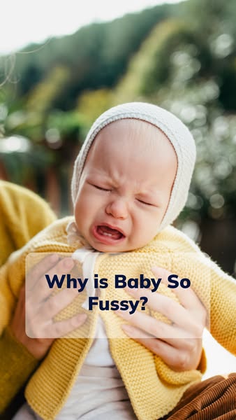 This ad uses a close up image of a fussy baby to appeal to parents who are seeking a solution to their baby's distre