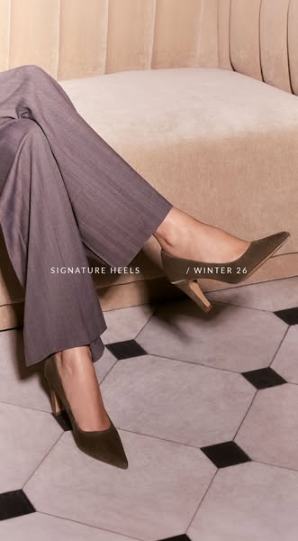 This is a product ad for the brand's signature heels.