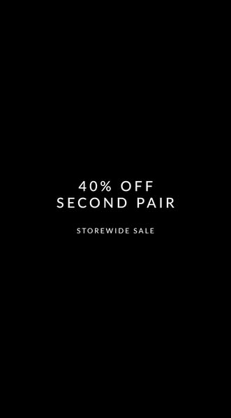 This ad is designed to make the viewer aware of a sale going on storewide where they can get 40% off their second pair o