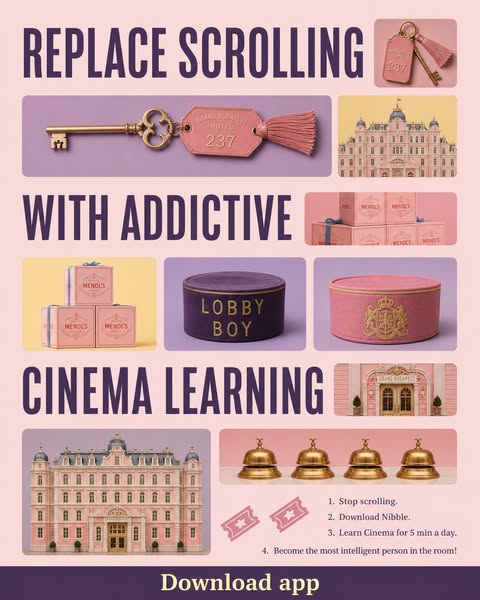 The ad uses a problem/solution format by suggesting that the user should stop scrolling and download the Nibble app in o