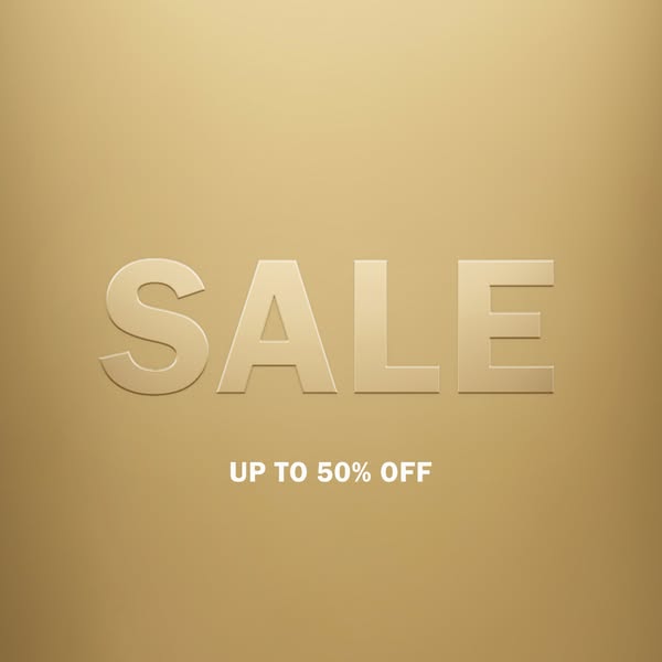 This ad is for a sale of up to 50% off.