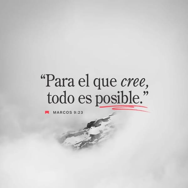 This ad features an inspirational quote from the Bible, set against a cloudy background. The quote is in Spanish, and th