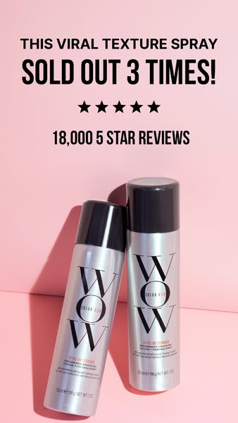 This ad utilizes social proof in the form of star ratings and customer review counts to promote a texture spray.
