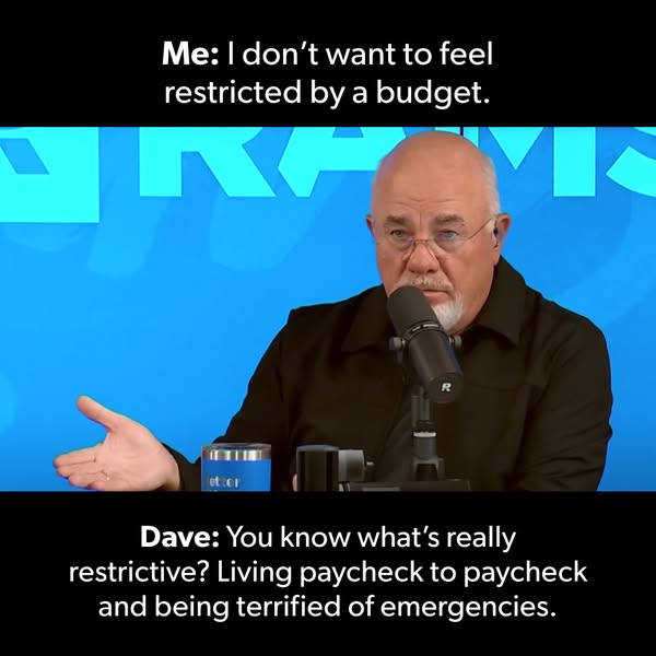 An image ad featuring a well-dressed older man speaking into a microphone with text above and below him discussing being