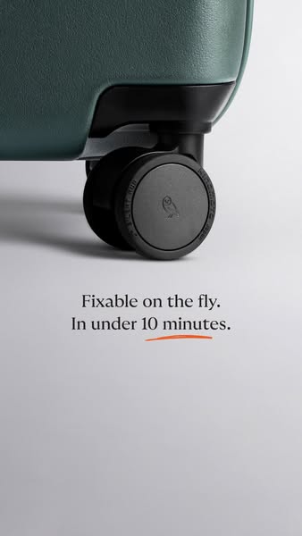 This ad showcases the fixable wheel feature of the product within 10 minutes.