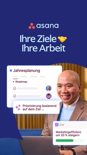 This ad showcases the Asana software and highlights how it helps users improve their marketing efficiency. The ad featur
