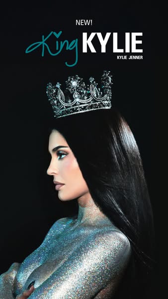 This ad introduces the new King Kylie product by Kylie Jenner. The ad features an image of Kylie Jenner wearing a crown 