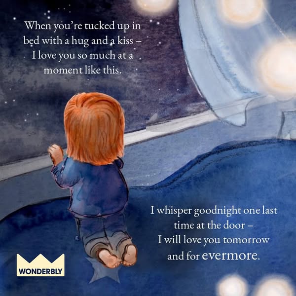 This ad uses a sentimental watercolor style to portray the love and connection between a parent and child at bedtime. Th