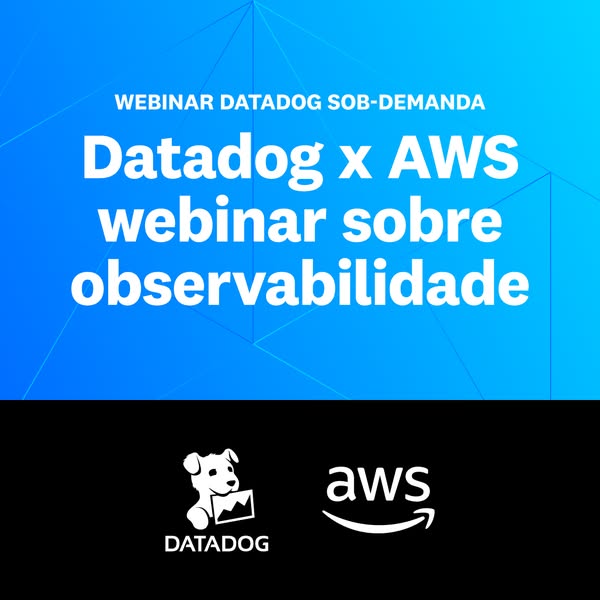 This image ad promotes a Datadog x AWS webinar about observability.