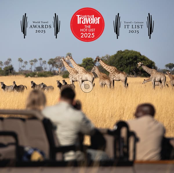 This ad uses the award badges of three travel publications (World Travel Awards, Conde Nast Traveler "The Hot List,