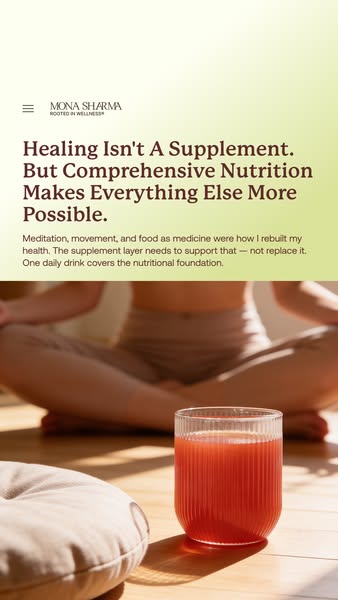 The ad promotes a brand that believes comprehensive nutrition makes everything else more possible. The ad presents the p